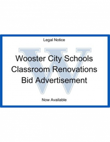 Classroom Renovations Bid Advertisement Wooster City Schools